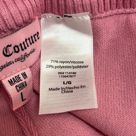 NWOT Juicy Couture Pink Casual Pants - Picture 5 of 6